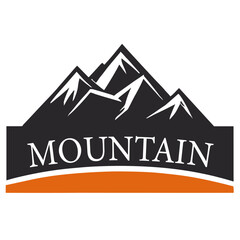 Mountain photography logo vector
