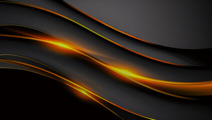 Dynamic light waves in motion, abstract design blending colors and energy