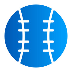 This is the Fastball icon from the Sport icon collection with an solid gradient style