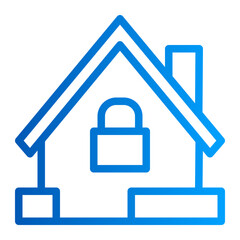 This is the Padlock icon from the Tools and Construction icon collection with an Outline gradient style