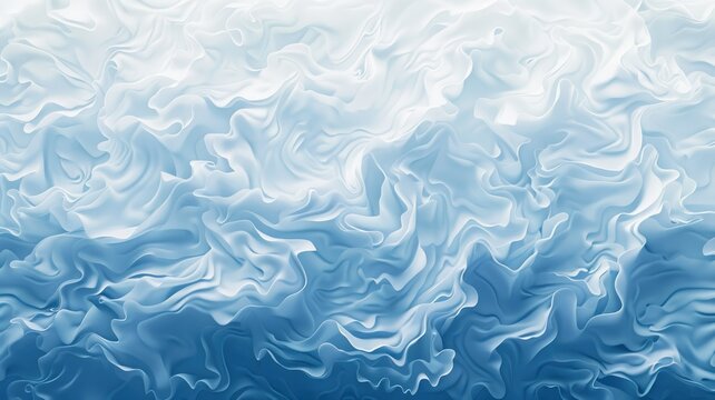 Soft blue and white fluid marble texture - This image captures a soothing and calming marble-like texture in shades of blue and white, representing serenity