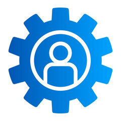 This is the Project Manager icon from the Tools and Construction icon collection with an solid gradient style