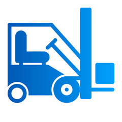 This is the Forklift icon from the Tools and Construction icon collection with an solid gradient style