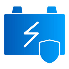 Obraz premium This is the Battery icon from the Tools and Construction icon collection with an solid gradient style
