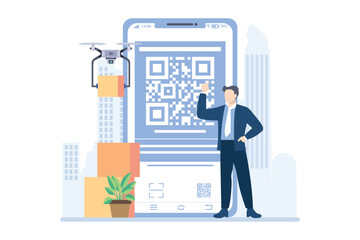 Business Presentation Flat Design Illustration