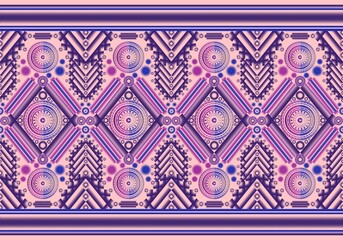 seamless geometric ethnic asian oriental pattern. textile design and background