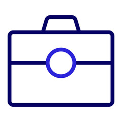 This is the Briefcase icon from the data management icon collection with an Outline color style