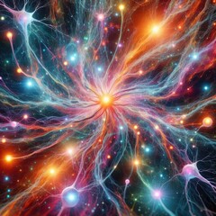 Cosmic Synapses Illuminating the Neuron Network in Conceptual Medical Splendor