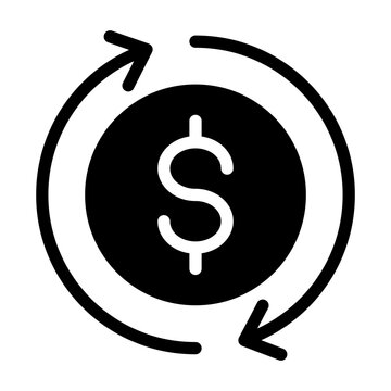 This is the Cashflow icon from the investment icon collection with an mixed style