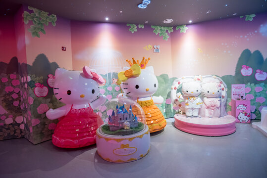 Jeju,SOUTH KOREA- September 27,2016: Hello Kitty Island Museum,cafe in Jeju