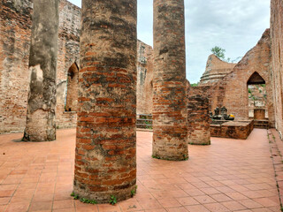 Wat Khudeedao ancient at historical park at Ayutthaya Historical Park, Phra Nakhon Si Ayutthaya...