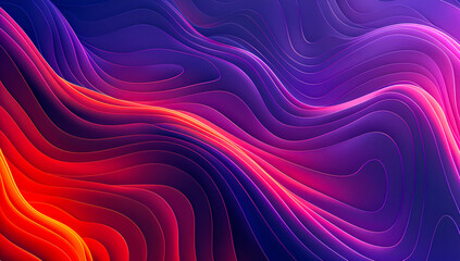 Digital wave and abstract gradient, a creative blend of bright colors and futuristic design