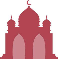 Mosque Silhouette Letter Alphabet M
