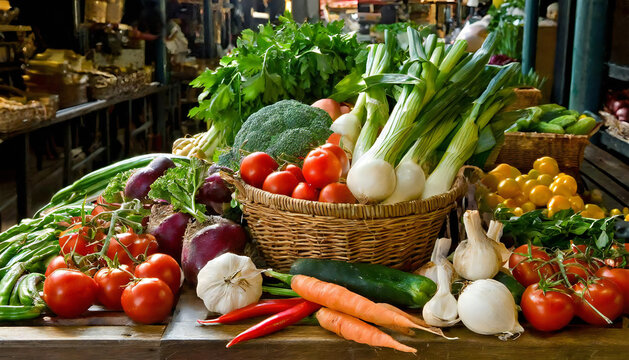 Assorted vegetables. Images of many vegetables. Harvested vegetables.