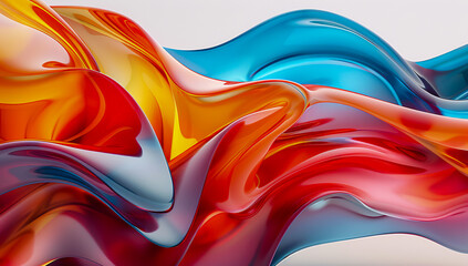 Flowing Abstract Art, Colorful Liquid Patterns in Modern Design