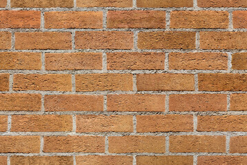 Obraz premium Repeating brown brick wall texture typically found in developed areas, often around the back of buildings in cities. The file is a loop ready seamless texture file, allowing the picture to be tiled.