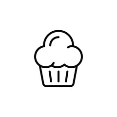 cup cake icon vector