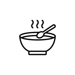 Hot soup icon vector