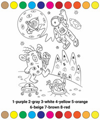 color by number coloring book for any ages