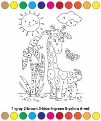 color by number coloring book for any ages