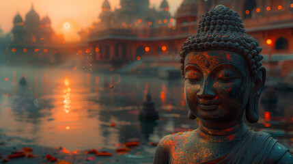 インドの景色| ブッダ | Indian sight seeing | buddha | Generate AI

