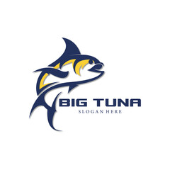 tuna fish logo vector image