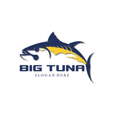 tuna fish logo vector image