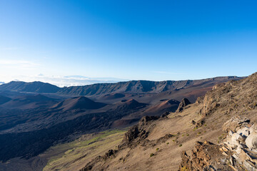 Fototapeta na wymiar A breathtaking view of Haleakala Crater. Haleakala National Park, Maui Hawaii.