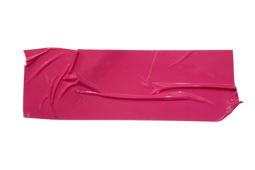Pink plastic tape