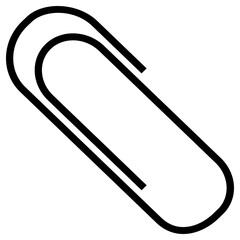 paperclip icon, simple vector design - obrazy, fototapety, plakaty