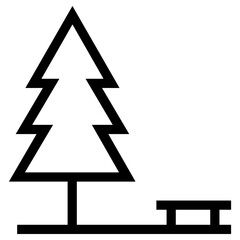 park icon, simple vector design