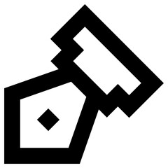 pennib icon, simple vector design