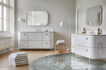 Sleek Modern Bathroom Interior, Where Style Meets Function in Home Design