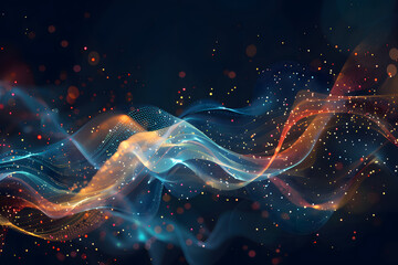 Obraz premium Data Human Technology and Artificial Intelligence futuristic background. Concept design of Big Data for Presentation and Analytical Information. High Speed Data transfer. 