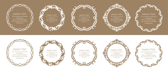 ゴージャスなフレームデザインセット