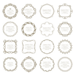 ゴージャスなフレームデザインセット