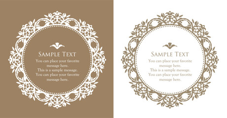 ゴージャスなフレームデザインセット