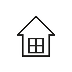 home vector icon line new template