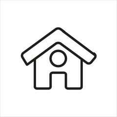 home vector icon line new template