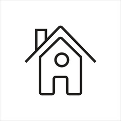 home vector icon line new template