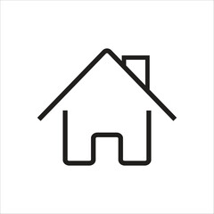 home vector icon line new template