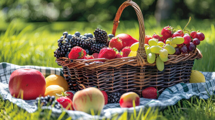 Our picnic basket is filled with a variety of fruits both familiar and exotic providing us with a chance to try new flavors and expand our palates.
