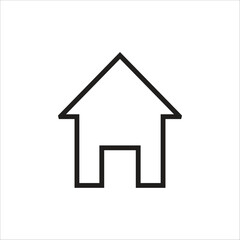 home vector icon line new template