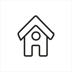 home vector icon line new template