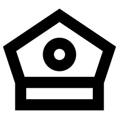 policemanhat icon, simple vector design