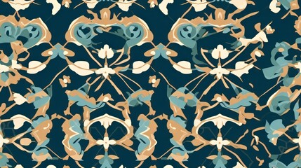 seamless pattern with  ikat
