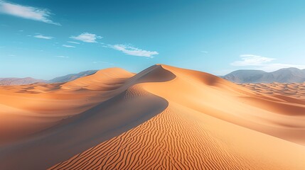 Fototapeta na wymiar panoramic view of sand dunes