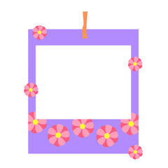 Flowers Pattern Polaroid