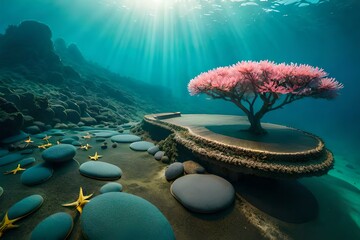 coral reef and coral