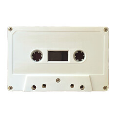 audio cassette tape isolated on white